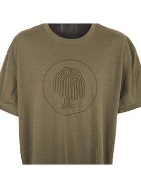 Wohven Hiking Tree T Shirt Mens Size 2XL Olive Green Outdoors Art Tee
